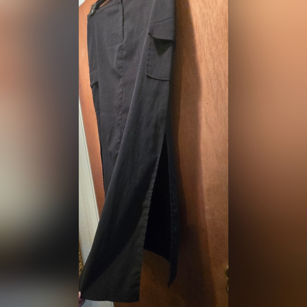 HOST PICK🎉🎊Forever 21 Black Cargo Pocket Maxi Skirt SzM - Picture 3 of 6